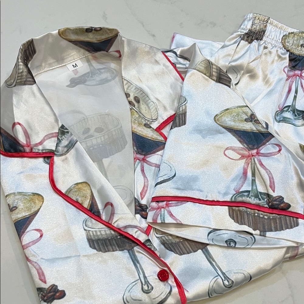 Women’s Espresso Martini Satin Pajama set